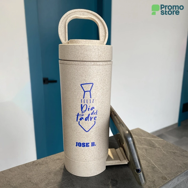 Vista previa 5 de Mug de trigo porta celular 400ml