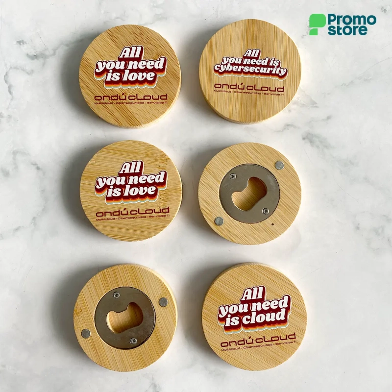 Vista previa de Destapador imantado Bambú 3