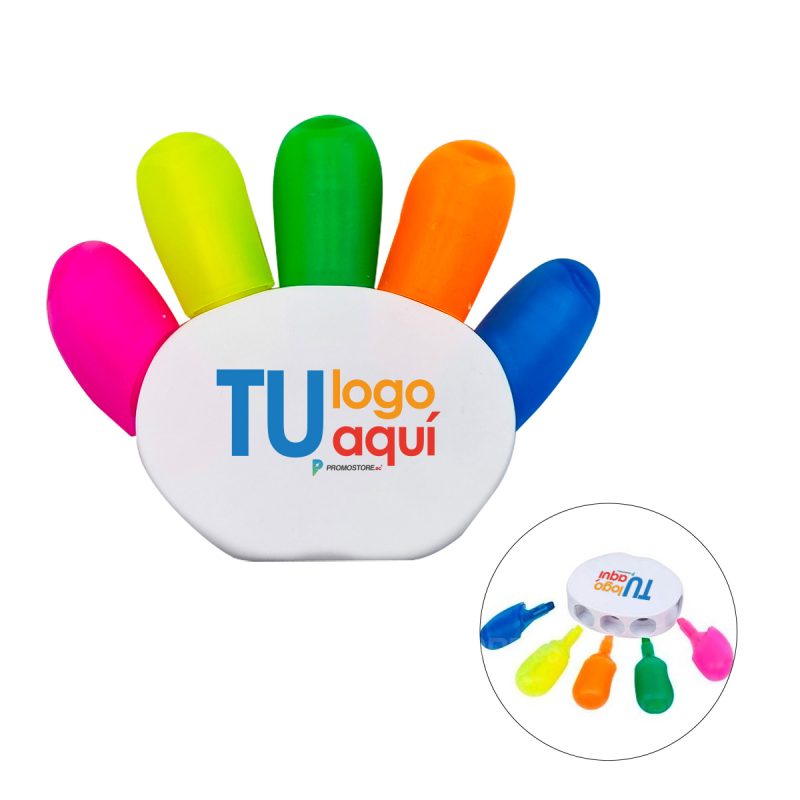 Resaltador De Mano 5 Colores