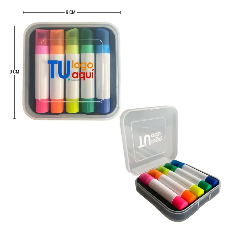 Vista previa de Set resaltadores 5 colores 3