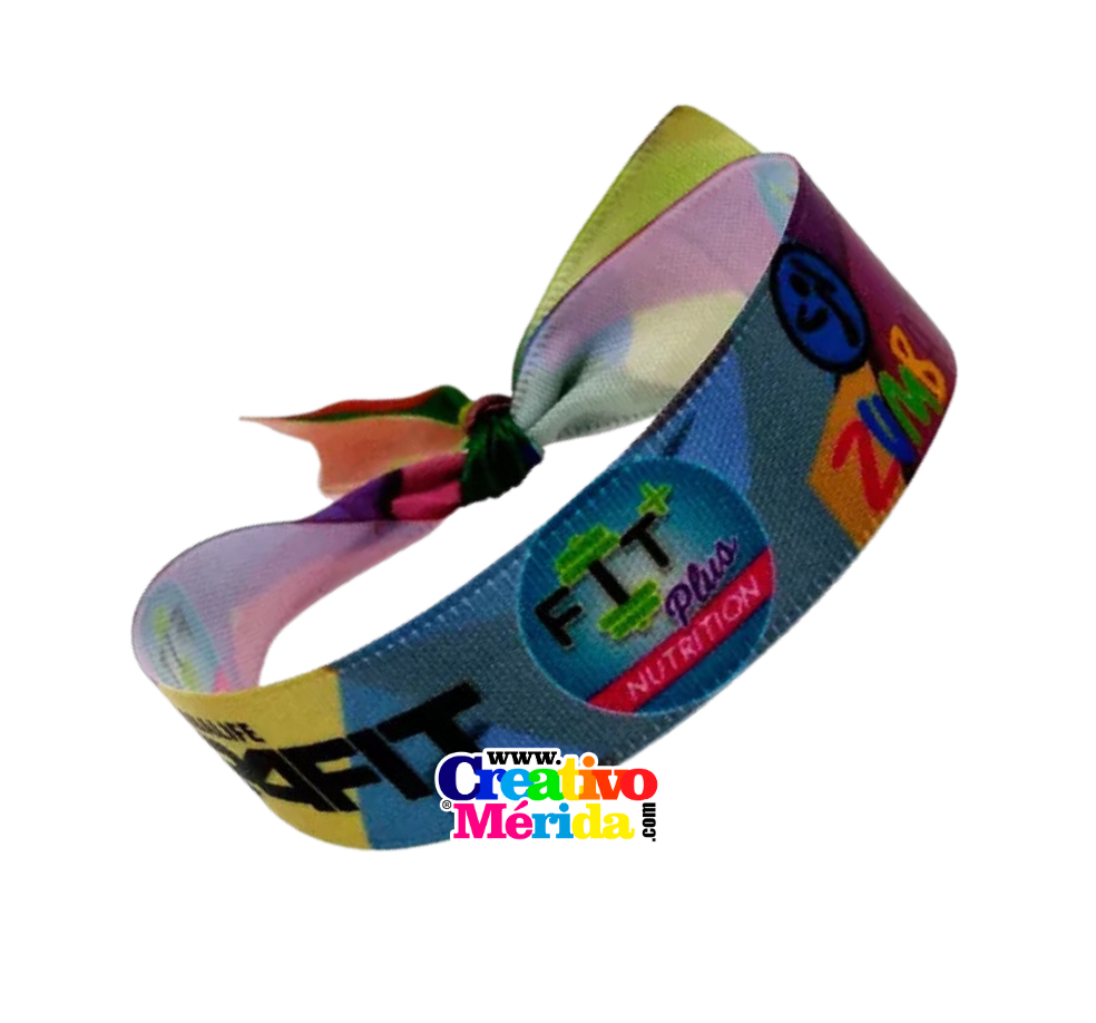 Vista previa 1 de Pulseras sublimadas en cinta razo